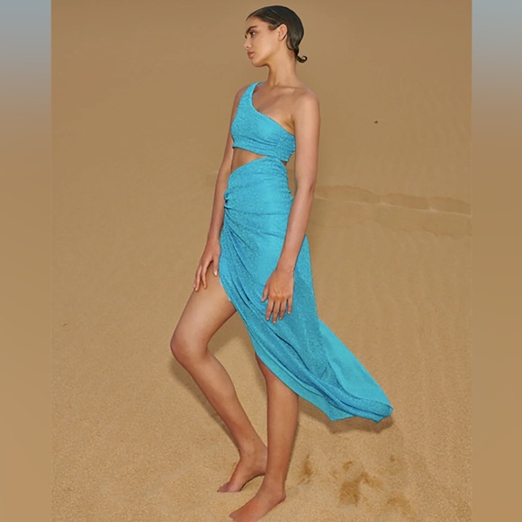 NWT BAOBAB Dunas De Taroa Zadeh Asymmetric Jersey Cut-Out Dress - Picture 6 of 15